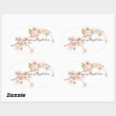 Cherry Blossom Oval Stickers (Blatt)