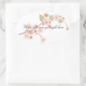 Cherry Blossom Oval Stickers (Tasche)