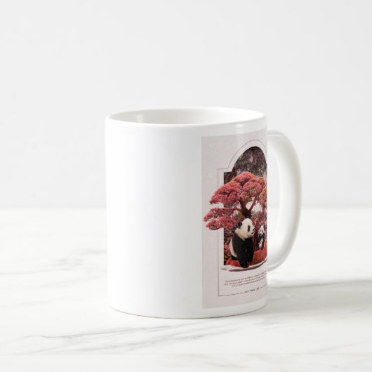 Cherry Blossom Panda Kaffeetasse (VorderseiteRechts)