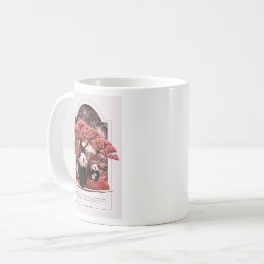 Cherry Blossom Panda Kaffeetasse (Vorderseite Links)