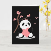 Cherry Blossom Panda Karte (Gelbe Blume)