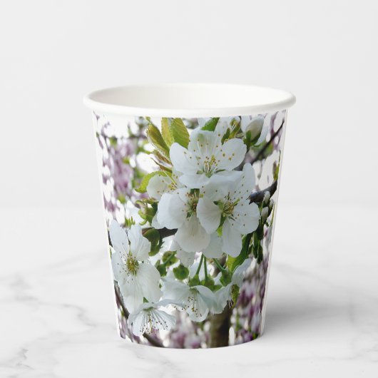 Cherry Blossom Paper Cups Pappbecher (Rückseite)