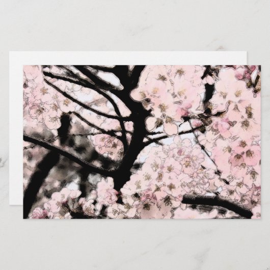 Cherry Blossom Papier (Vorne/Hinten)