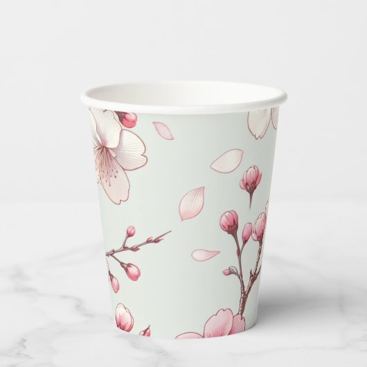 Cherry Blossom Pappbecher (Rückseite)