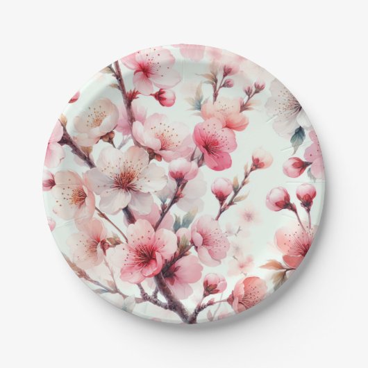 Cherry Blossom Pappteller (Vorderseite)