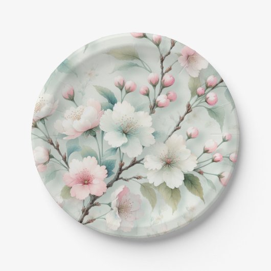 Cherry Blossom Pappteller (Vorderseite)