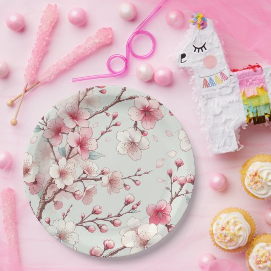 Cherry Blossom Pappteller (Party)