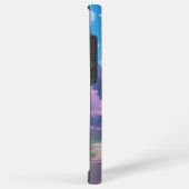 Cherry Blossom Park im japanischen Stil mit Namen Samsung Galaxy Hülle (Rechte Seite)