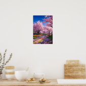 Cherry Blossom Park Poster (Küche)