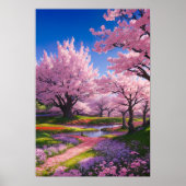 Cherry Blossom Park Poster (Vorne)