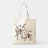 Cherry Blossom Pastel Bow Budget Totbeutel Tragetasche (Rückseite)