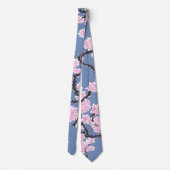 Cherry Blossom Pastel Pattern Krawatte (Rückseite)
