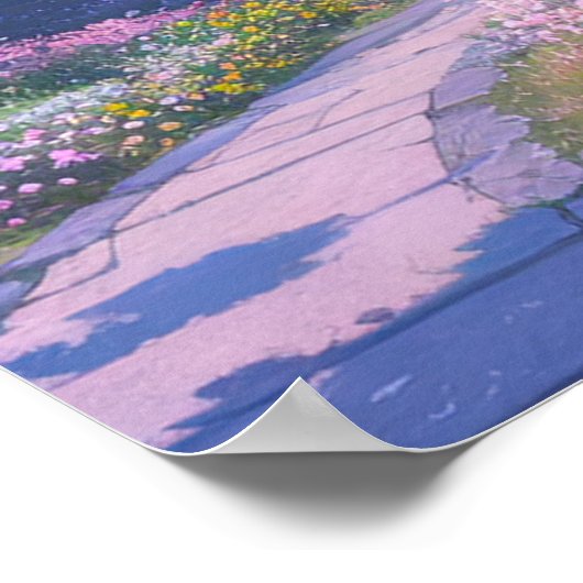 Cherry Blossom Path Poster (Ecke)