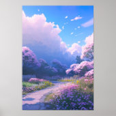 Cherry Blossom Path Poster (Vorne)