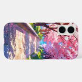 Cherry Blossom Pathway - Anime Spring Scenery Case-Mate iPhone Hülle (Rückseite (Horizontal))