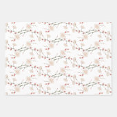 Cherry Blossom Pattern Boho Geschenkpapier Set (Vorderseite 2)