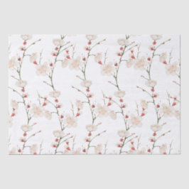 Cherry Blossom Pattern Boho Seidenpapier