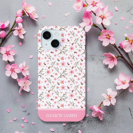 Cherry Blossom Pattern in pink tones Case-Mate iPhone Hülle