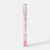 Cherry Blossom Pattern in pink tones iPhone 15 Hülle (Linke Seite)