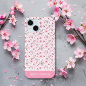 Cherry Blossom Pattern in pink tones iPhone 15 Hülle
