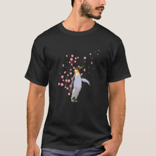 Cherry Blossom Penguin Japanischer Sakura Fluss T-Shirt