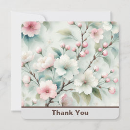 Cherry Blossom Personalisiert Dankeskarte