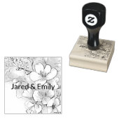 Cherry Blossom Personalisierte Briefmarke der Holz Gummistempel (Stempel)
