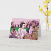 Cherry Blossom Picnic Karte (Gelbe Blume)