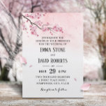 Cherry Blossom Pink Blumenzehen Einladung<br><div class="desc">Cherry Blossom Aquarell Rosa Blumenfeier Einladungen.</div>
