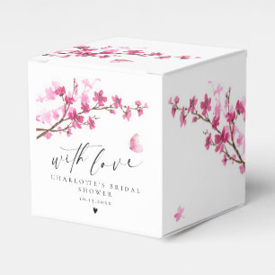 Cherry Blossom Pink Butterfly Danke Geschenkschachtel