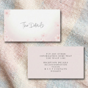 Cherry Blossom Pink Die Details Umschließkarte Begleitkarte