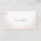 Cherry Blossom Pink Die Details Umschließkarte Begleitkarte (Vorderseite)