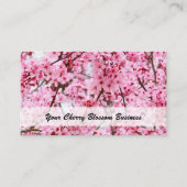 Cherry Blossom Pink Floral Art Visitenkarte (Vorderseite)