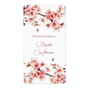 Cherry Blossom Pink Floral Buchzeichen