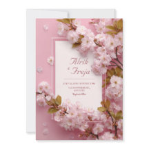 Cherry Blossom Pink Floral Wedding