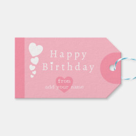 Cherry Blossom Pink GeburtstagsgeschenkTags Geschenkanhänger