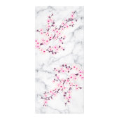 Cherry Blossom Pink Gray Marmor Service Preise Werbekarte (Hinten)
