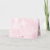 Cherry Blossom Pink Marble Danke Baby Dusche (Rückseite)