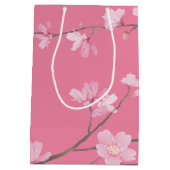 Cherry Blossom - Pink Medium Gift Bag Mittlere Geschenktüte (Rückseite)