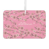 Cherry Blossom Pink Name Car Autolufterfrischer (Rückseite)