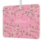 Cherry Blossom Pink Name Car Autolufterfrischer (Links)
