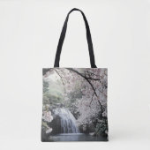 Cherry Blossom Pink Pictureske Wasserfall Tasche (Vorderseite)