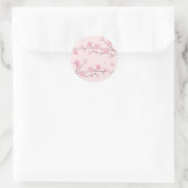 Cherry Blossom - Pink Runder Aufkleber (Tasche)