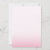 Cherry Blossom Pink Sakura Blumenhochzeit Einladung (Rückseite)