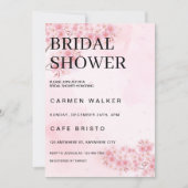 Cherry Blossom Pink Sakura Brautparty Einladung (Vorderseite)