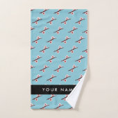 Cherry Blossom, Pink Sakura, Ihr Name Badhandtuch Set (Handtuch)