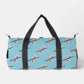 Cherry Blossom, Pink Sakura, Ihr Name Duffle Bag (Vorderseite)