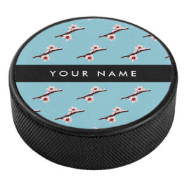 Cherry Blossom, Pink Sakura, Ihr Name Eishockey Puck