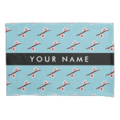 Cherry Blossom, Pink Sakura, Ihr Name Kissenbezug (Vorderseite)