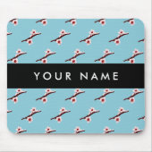 Cherry Blossom, Pink Sakura, Ihr Name Mousepad (Vorne)